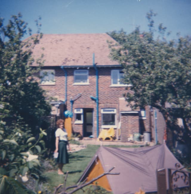 Camping in the garden